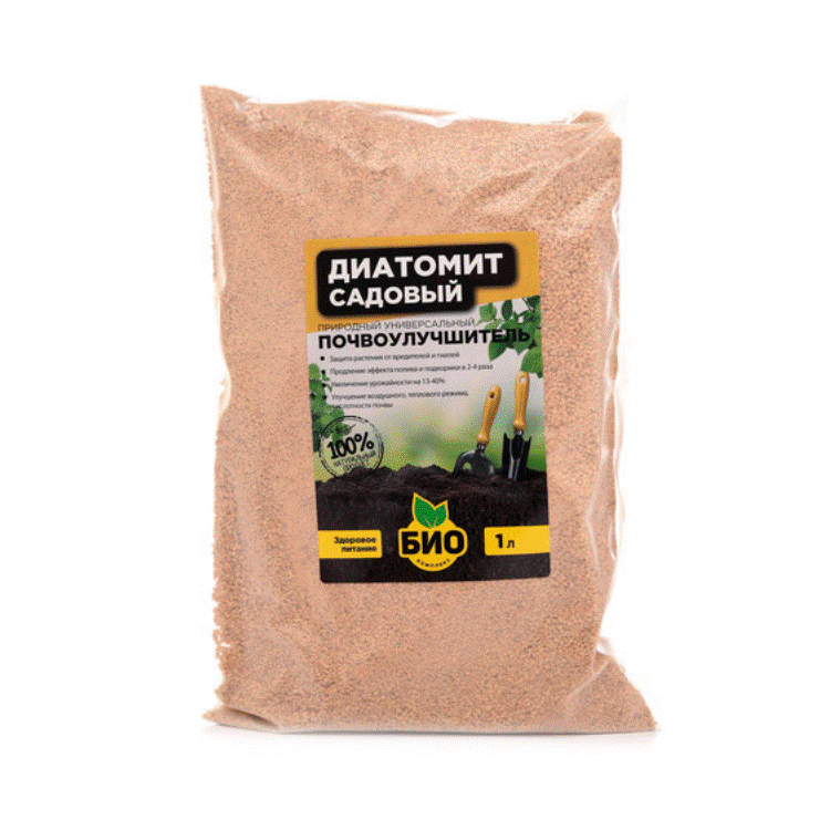 <b>Диатомит Садовый 1 л</b> (БИО-комплекс) - защищает от насекомых, грибков и плесени