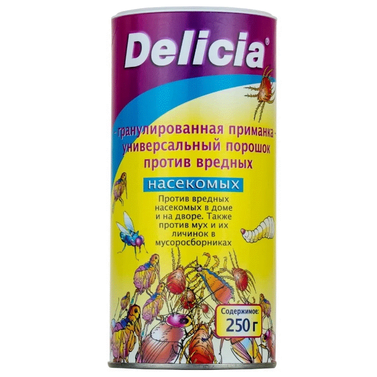 <b>Delicia 250 г</b> - качественное средство от муравьев в новой экономичной упаковке