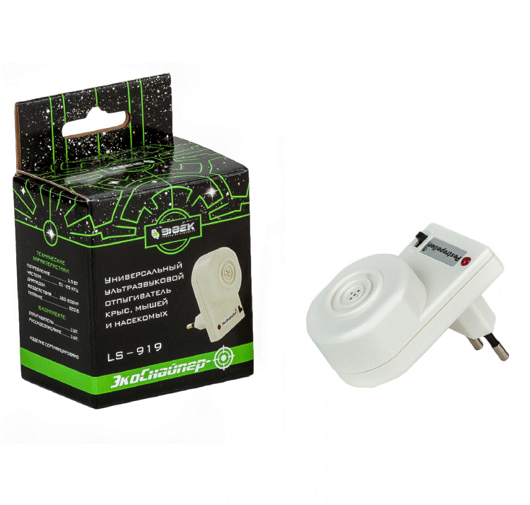 Экоснайпер LS-919 - проверенное устройство для защиты от клопов, тараканов, крыс и мышей