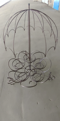 Разборная Цветочница (И) Зонтик 5 горшков, бронза