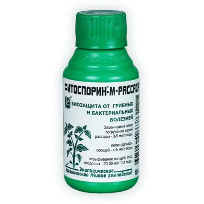 Фитоспорин-М Рассада, Овощи - жидкий концентрированный фунгицид для защиты рассады и овощей от грибных и бактериальных болезней. 100 мл