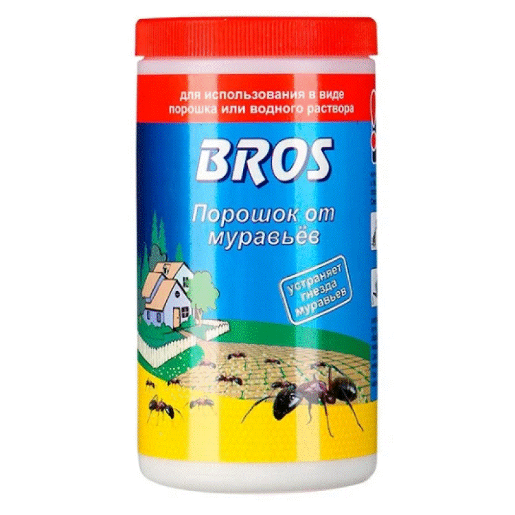 <b>Лучшее средство от муравьев</b> - порошок Bros, 100 г
