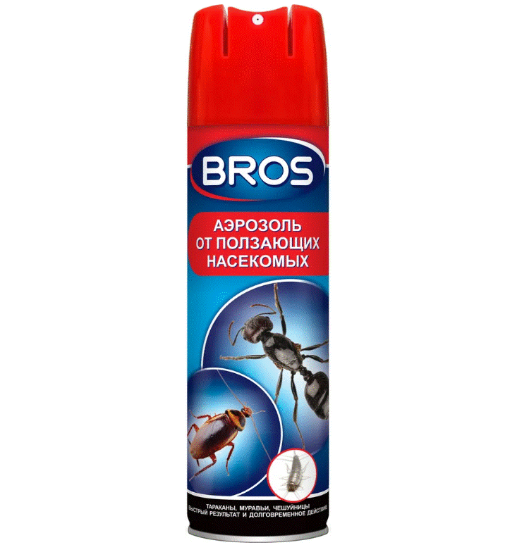 BROS – аэрозоль от ползающих насекомых. Баллон 400 мл