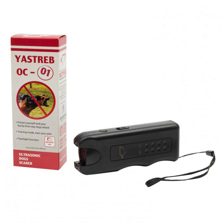 Ястреб ОС-1 - ультразвуковой отпугиватель собак со светодиодными вспышками и одним излучателем 
