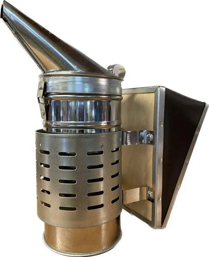 Дымарь пасечный ДП-2, со съемным мехом и термозащитным экраном (AISI430), тип 2