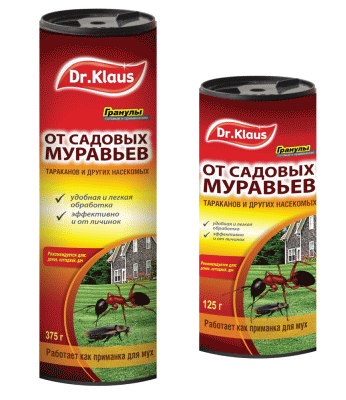 <b>Универсальное инсектицидное средство Dr.Klaus: гранулы 375 г</b> - средство от муравьев в банке