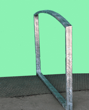 <b>Форточка Кремлевская Люкс Цинк для двери теплицы</b> из металлической трубы 20х20 мм.