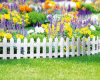 Забор Палисадник белый освежает своим видоминтерьер загородного дома
