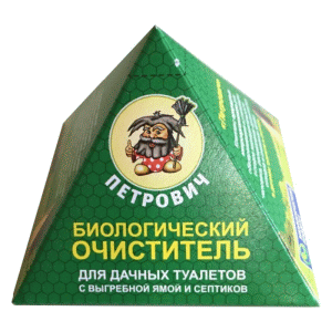 Средство Петрович, для туалета и септика, Пирамида, 35 г на 2 куб.м.
