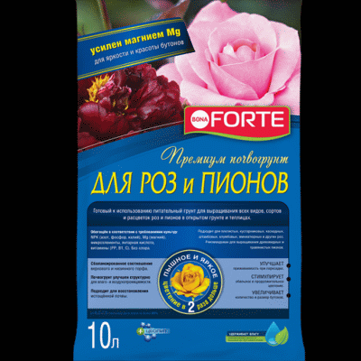 Bona Forte Грунт для роз и пионов 10 л