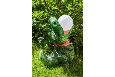 Крокодил с Солнцем - садово-парковая скульптура из полистоуна