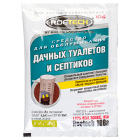 <b>Средство для септиков Roetech 106А</b> - средство производства США, получившее хорошие отзывы на отечественном рынке в категории уход за септиками, выгребными ямами и туалетами