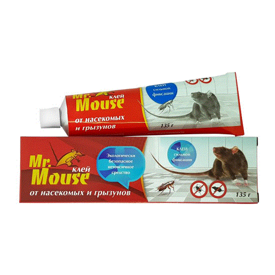 Клей Mr.Mouse - эффективный способ борьбы с грызунами (крысами и мышами)