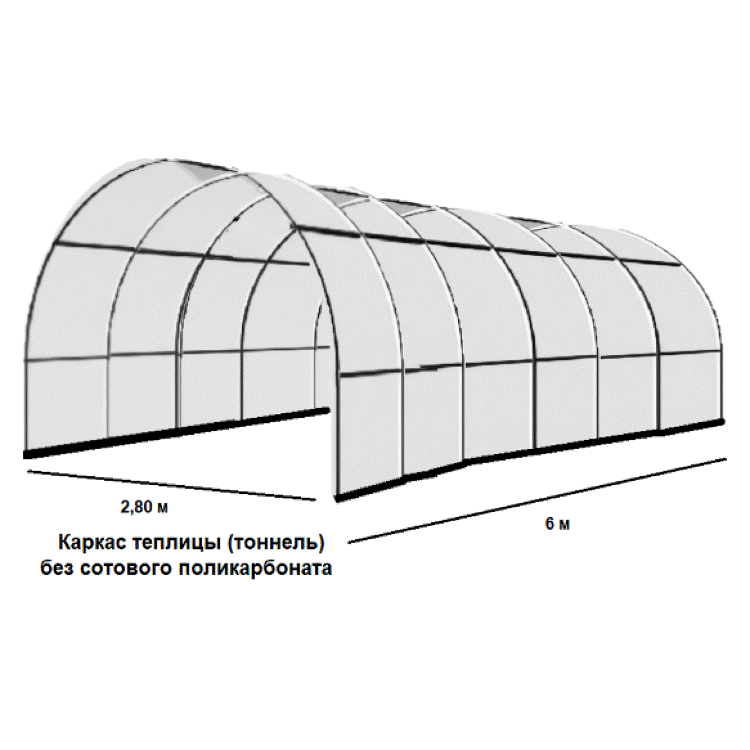 Тоннель - удлинение к теплице - создает оптимальный микроклимат для растений