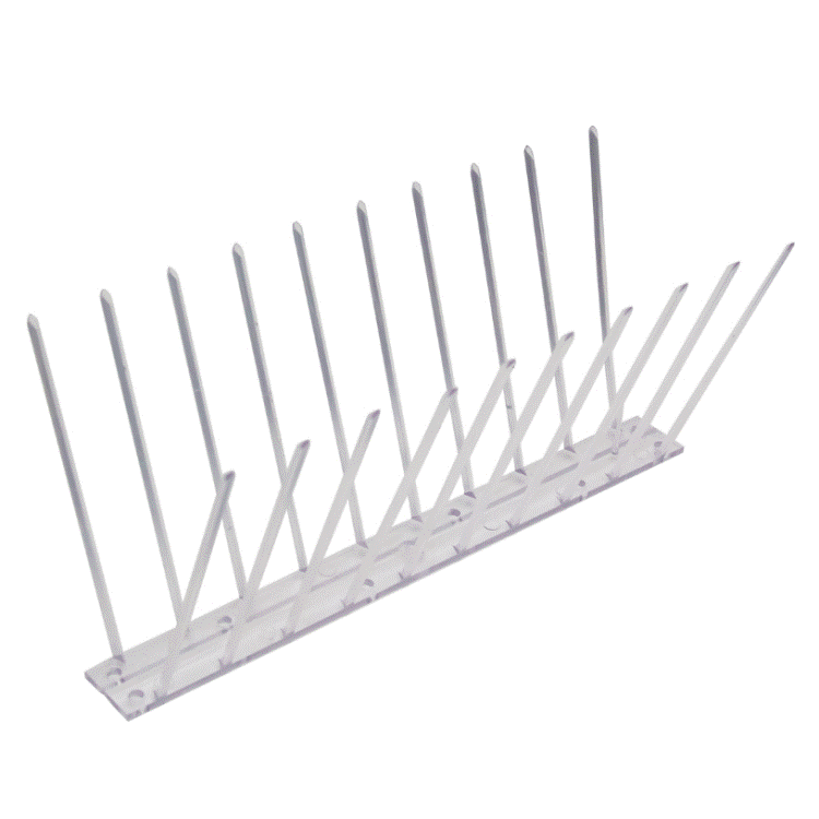 Пластиковые противоприсадные шипы - эффективное средство, делающее невозможным присутствие птиц на защищаемых поверхностях