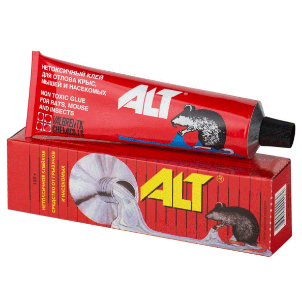 Клейкое средство ALT - эффективное средство для отлова всех видов грызунов