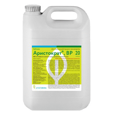 Гербицид Аристократ ВР, 20 л, 480 г/л глифосата кислоты (изопропиламинная соль)