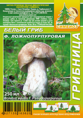Белый гриб, форма ложнопурпуровая, 250 мл