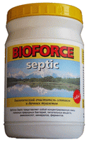 Биофорс Септик 500 г (Bioforce Septic)-универсальный биологический препарат для очистки и ухода за септиками и выгребными ямами, дачными туалетами