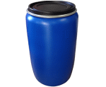 Бочка 227 литров (синяя) удобна для дачника, универсальна в использовании