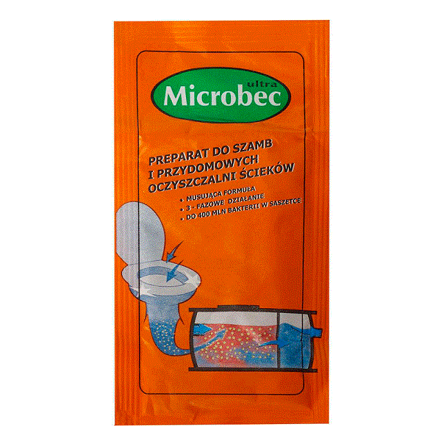<b>Средство для выгребных ям и септиков Microbec Ultra 25</b> - новинка на российском рынке. Саше - 25 г