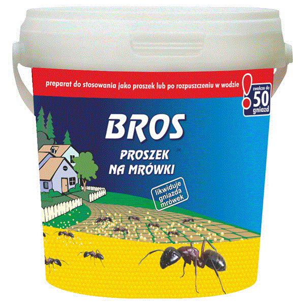 В составе порошка Bros 500 г - хлорпирифос 2%.