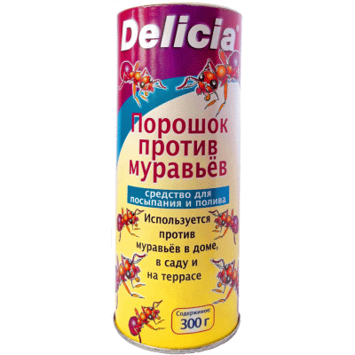 Delicia порошок приманка от муравьев, 300 г
