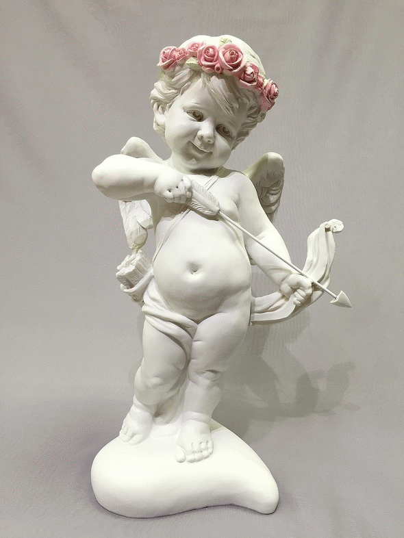 Фигурка Ангела декоративная с луком A304439-1 украсит ваш дом Фигурка очаровательного Ангела A304439-1 с луком в руках
