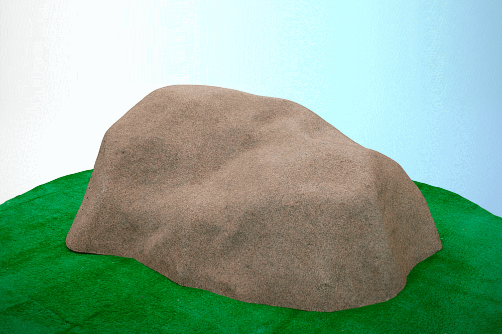 Декоративная крышка люка Искусственный камень на ТОПАС 150х90/60 - подходит для защиты септика ТОПАС.  Цвет: Коричневый.
