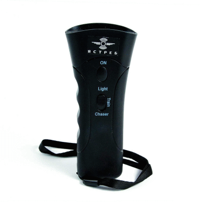 Ястреб ОС-2 - ультразвуковой отпугиватель собак со светодиодной подсветкой и двумя излучателями 