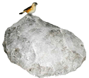 Камень Валун с птичкой: Ландшафтные фигуры и композиции - крышки люка