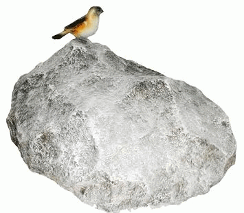Крышка люка Камень-Валун с птичкой