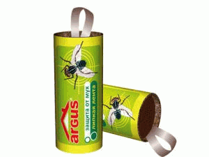 Лента липкая от мух - средство для уничтожения назойливых насекомых