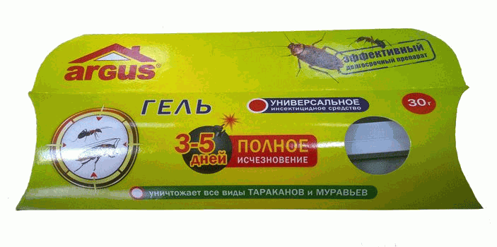 ARGUS, гель от тараканов и муравьев, 30 г (шприц)