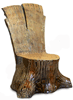 Кресло Пень из прочного материала - установив стол и 4 кресла, можно организовать на участке уютный уголок.