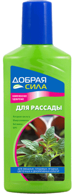 <b>Удобрение для рассады 250мл</b> - Добрая Сила комплексное удобрение