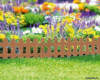 Декоративный заборчик Палисадник в различной цветовой гамме - дает место фантазии садовода