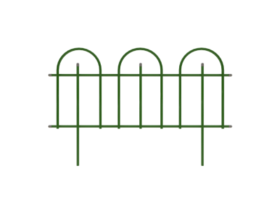 Забор металлический Замок - удачное решение для оформления ландшафта