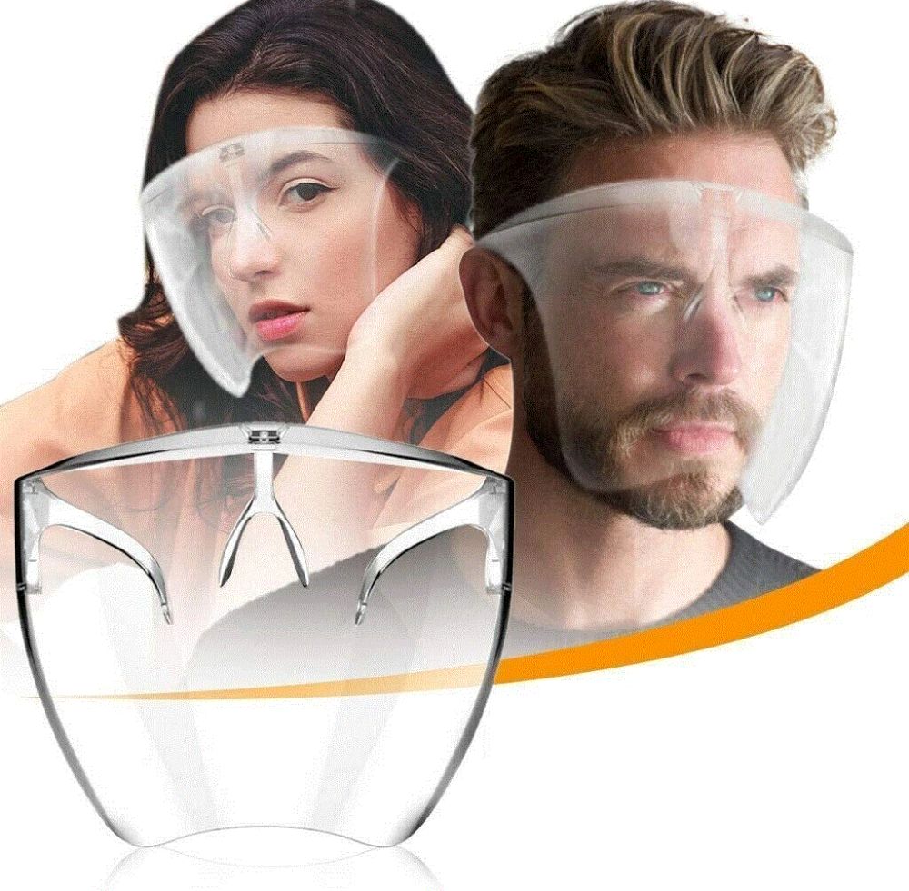 Прозрачный экран для лица (защитная маска, L)  – цены .