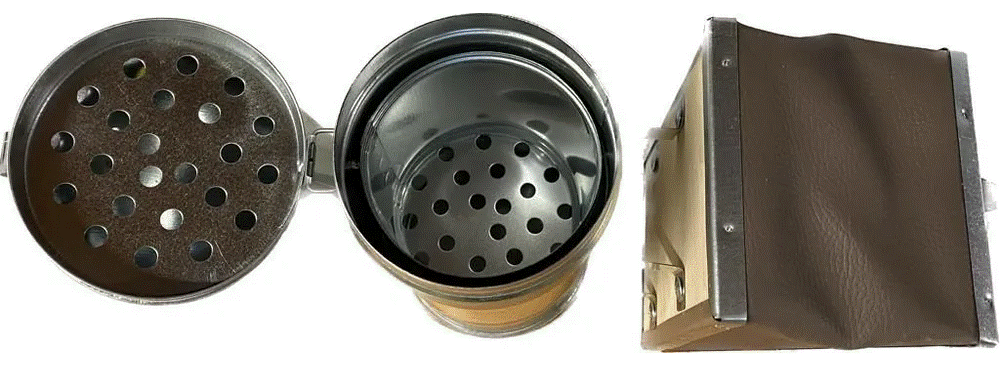 Дымарь пасечный со съемным мехом и термозащитным экраном (оц), тип2, ДПоцС-2