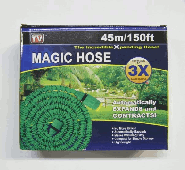 Чудо-шланг Magic Hose 15-45 м для полива с распылителем-пистолетом на 8 режимов