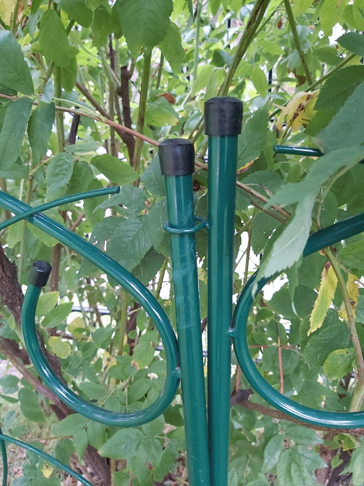 Забор из профильной трубы с элементами ковки